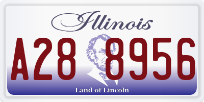 IL license plate A288956