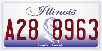 IL license plate A288963