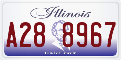 IL license plate A288967