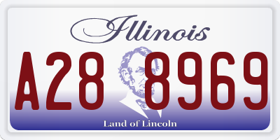 IL license plate A288969