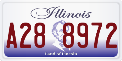 IL license plate A288972