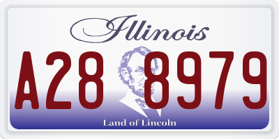 IL license plate A288979