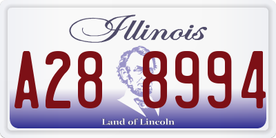 IL license plate A288994