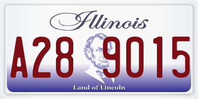 IL license plate A289015