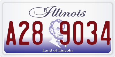 IL license plate A289034