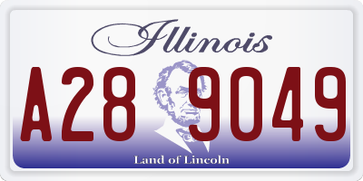 IL license plate A289049