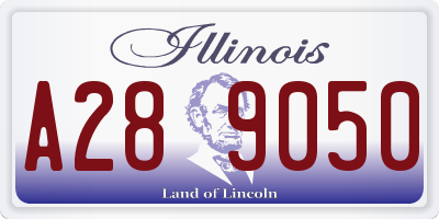 IL license plate A289050