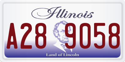 IL license plate A289058