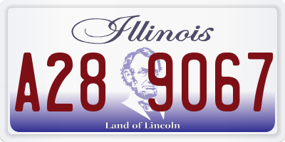 IL license plate A289067