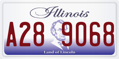 IL license plate A289068