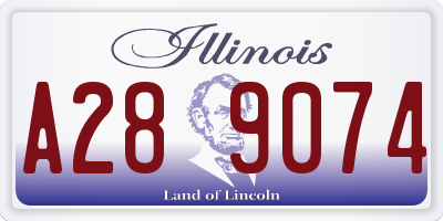 IL license plate A289074