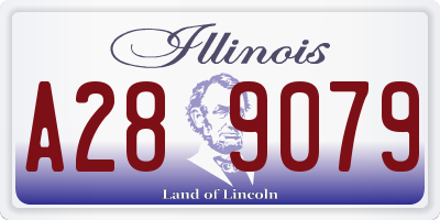 IL license plate A289079
