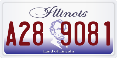 IL license plate A289081