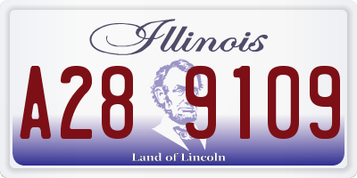 IL license plate A289109