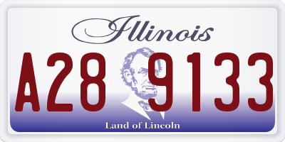IL license plate A289133