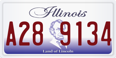 IL license plate A289134