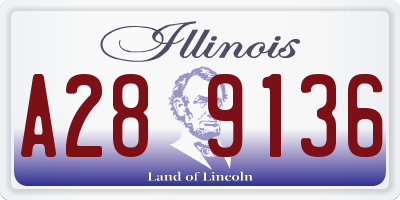IL license plate A289136
