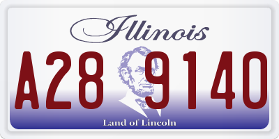 IL license plate A289140