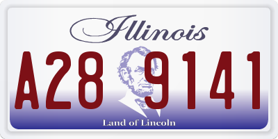 IL license plate A289141