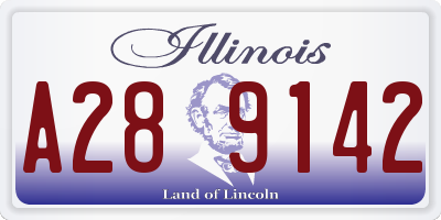 IL license plate A289142