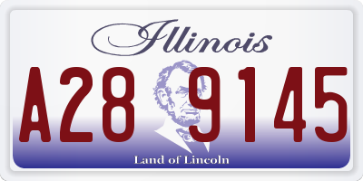 IL license plate A289145