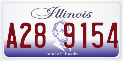 IL license plate A289154