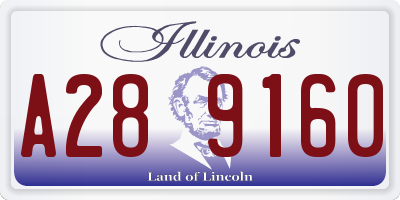 IL license plate A289160