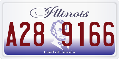 IL license plate A289166