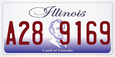IL license plate A289169