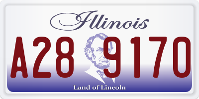 IL license plate A289170