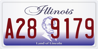 IL license plate A289179