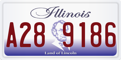IL license plate A289186