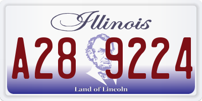 IL license plate A289224