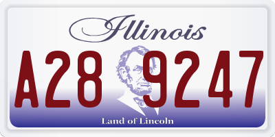 IL license plate A289247