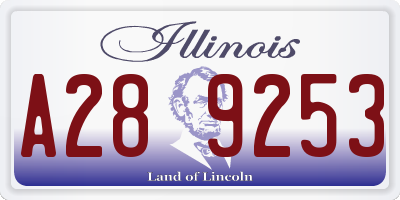 IL license plate A289253