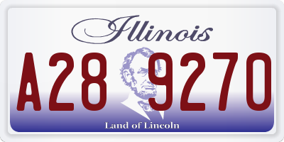 IL license plate A289270