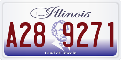 IL license plate A289271