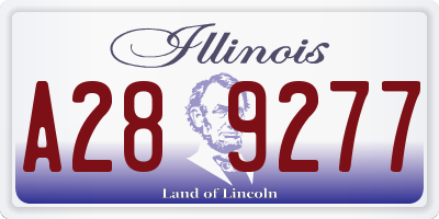 IL license plate A289277