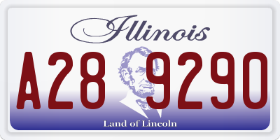 IL license plate A289290