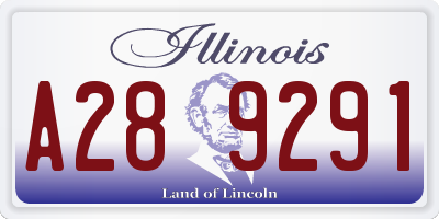 IL license plate A289291