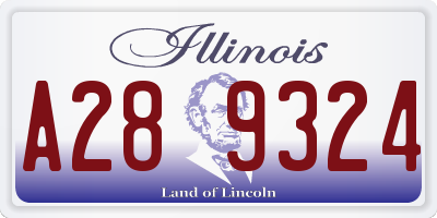 IL license plate A289324