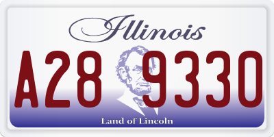 IL license plate A289330