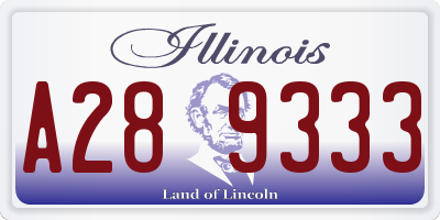 IL license plate A289333