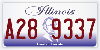 IL license plate A289337