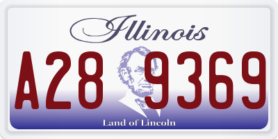 IL license plate A289369