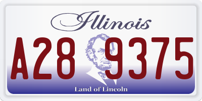 IL license plate A289375