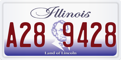 IL license plate A289428