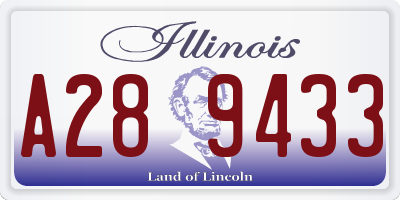 IL license plate A289433