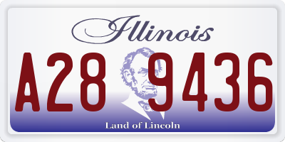 IL license plate A289436