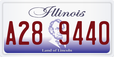IL license plate A289440